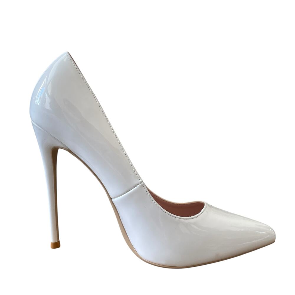 GENSHUO Womens 4.7" Stiletto Pumps Heel Pointy Closed Toe Party Wedding US 8